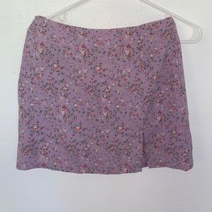 Floral mini skirt